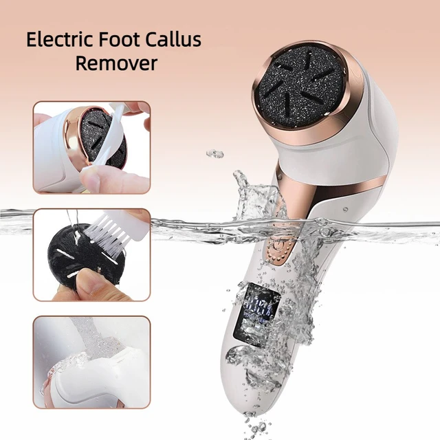 Electric Foot File Cuticle Callus Remover Machine Wireless Pedicure Tools  USB Rechargeable Foot Heel Care Tool With Sandpaper - AliExpress