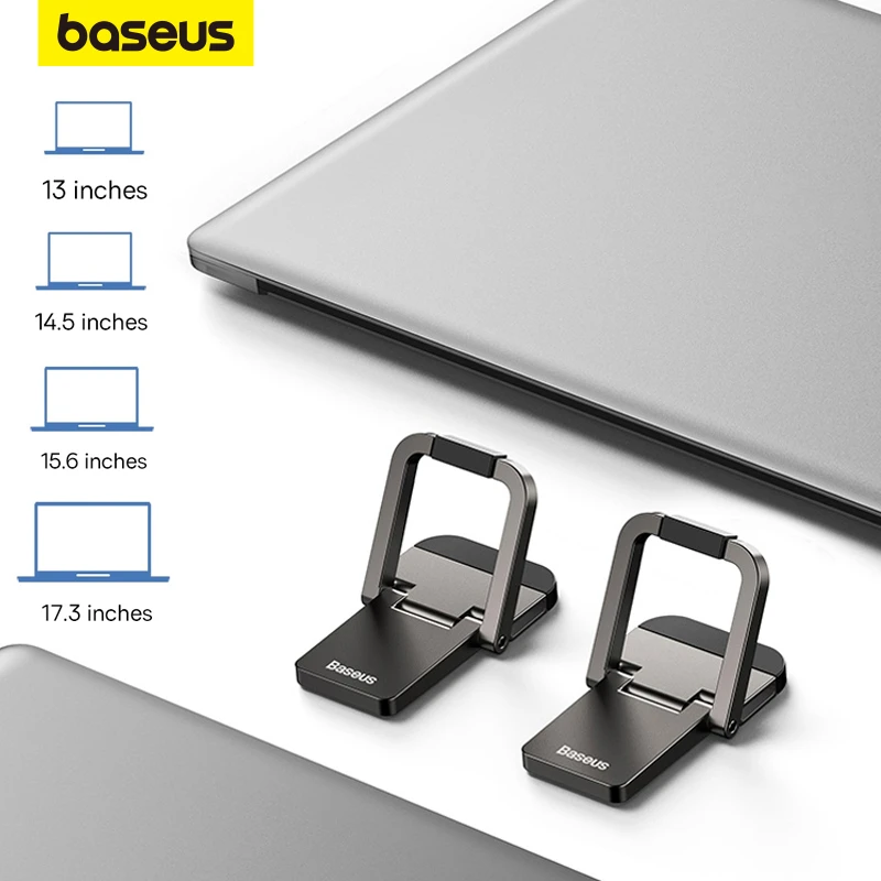  Baseus Laptop Kickstand for Computer Keyboard Holder Mini Portable Laptop Stands For Macbook Xiaomi Notebook Aluminum Support 