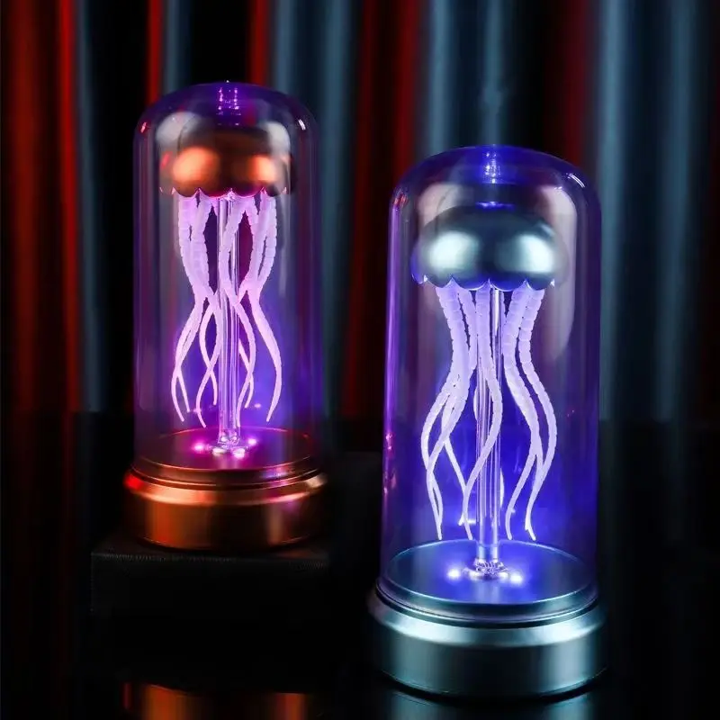 Aqumotic Jellyfish Music Box Musical Boxes & Figurines 20-10cm Rotating Jelly Fish Lights 1pc Caja De Musica Musicbox 4