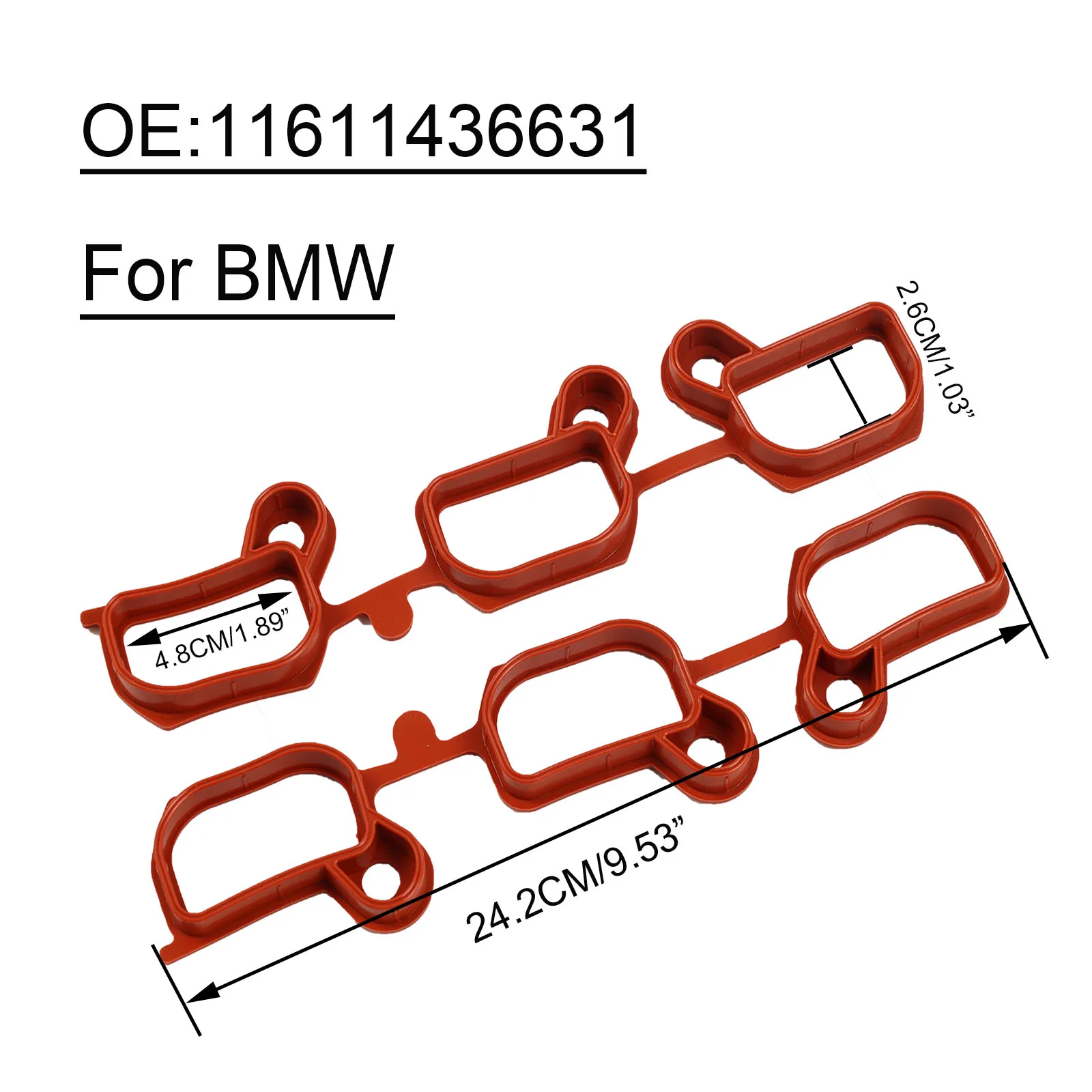 11611436631 Intake Manifold Gasket For BMW3 Convertible 5 7 X3 X5 Z5 Z3 Coupe Z3 Z4 Roadster 323Ci 325Ci 325xi 328Ci 330Ci 330xi
