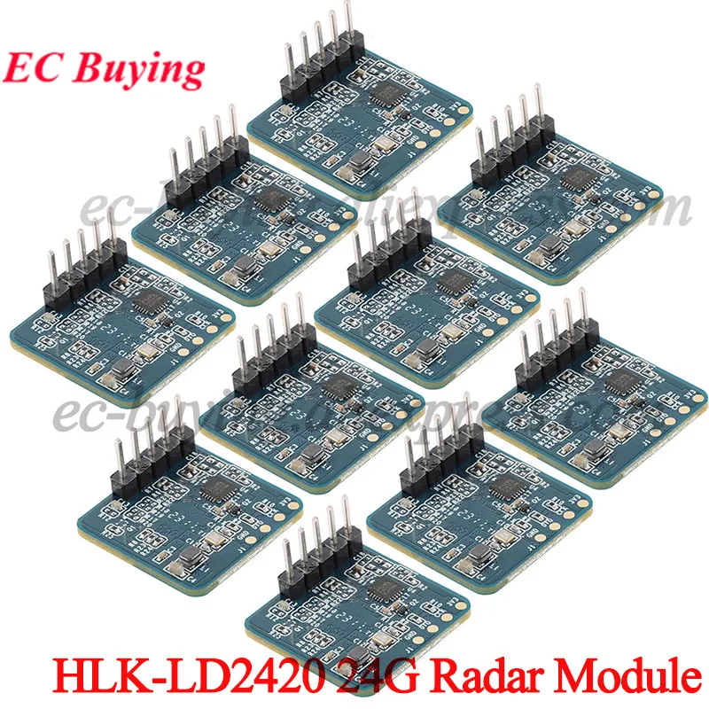 10 шт./1 шт., HLK-LD2420 24G Радарный датчик миллиметровой волны