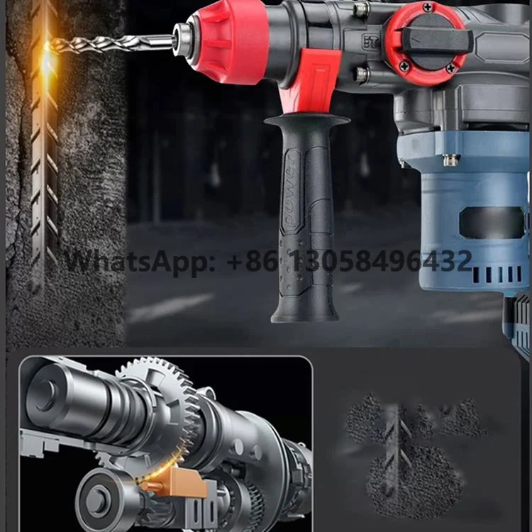 Electric Wired Power Rotary Hammer Drill Is Used For High Quality Power Tools Of Concrete Wood And Steel 5