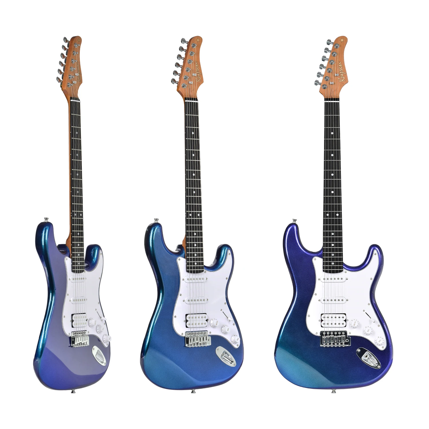 Color Change Pupler To Blue ST Chameleon Electric Guitar