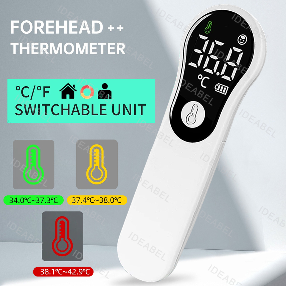 New Electronic Thermometer LED ℃℉ Infrared Medical Forehead Thermometer Non Contact Body Temperature Fever Baby Adult