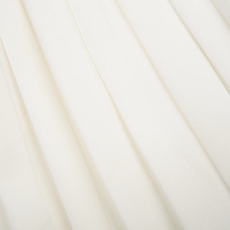 Sweet French Style White Spaghetti Straps A Line Pleated Dresses For Women Front Hook Closure Fit And Flare Mini Dress
