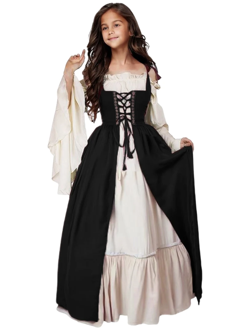 Cosplay filles Costumes de la Renaissance médiévale costume robe princesse  victorienne Steampunk robe longue grande taille - AliExpress, image size:800x1067