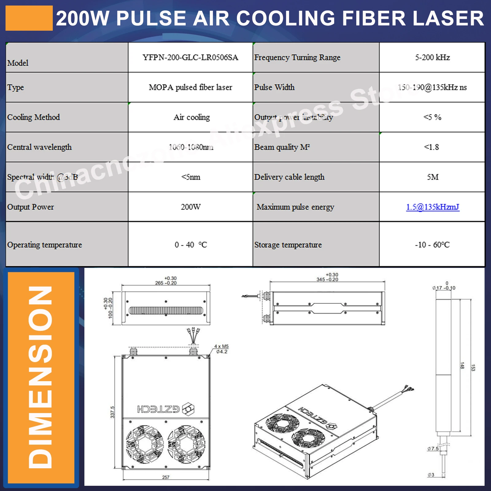 [US Ship] 200W Pulse Laser Cleaner Industrial Mold Rust Removal Cleaning Oil Paint for Metal Rubber Furniture DDP TO US