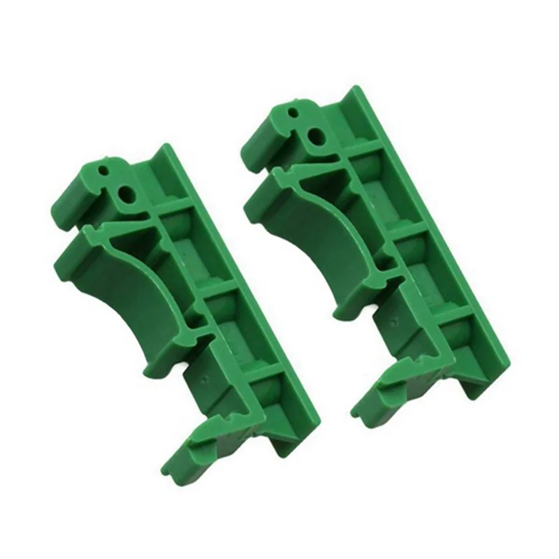 B92B-100Pcs DRG-01 DIN 35 레일 마운트 장착 지원 어댑터 회로 기판 브래킷 홀더 캐리어 클립 커넥터 용 PCB