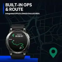 New Zeblaze Stratos 3 PRO GPS Smart Watch 1.43” HD AMOLED Display Built-in GPS Bluetooth Phone Calls Sports Smartwatch for Men - Image 2
