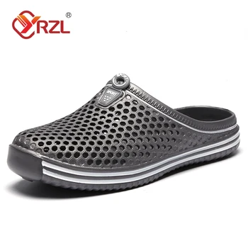 YRZL Men Summer Shoes Sandals Men's Holes Sandals Hollow Breathable Flip Flops Clogs Shoes Fashion Beach Slippers Big Size 45 - Image 2