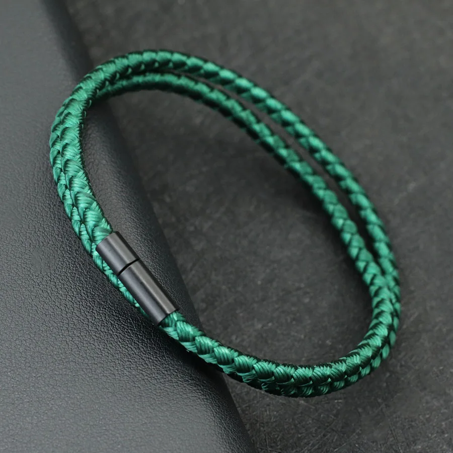 Minimalist Mens Survival Bracelet - Handmade Nautical Bangle