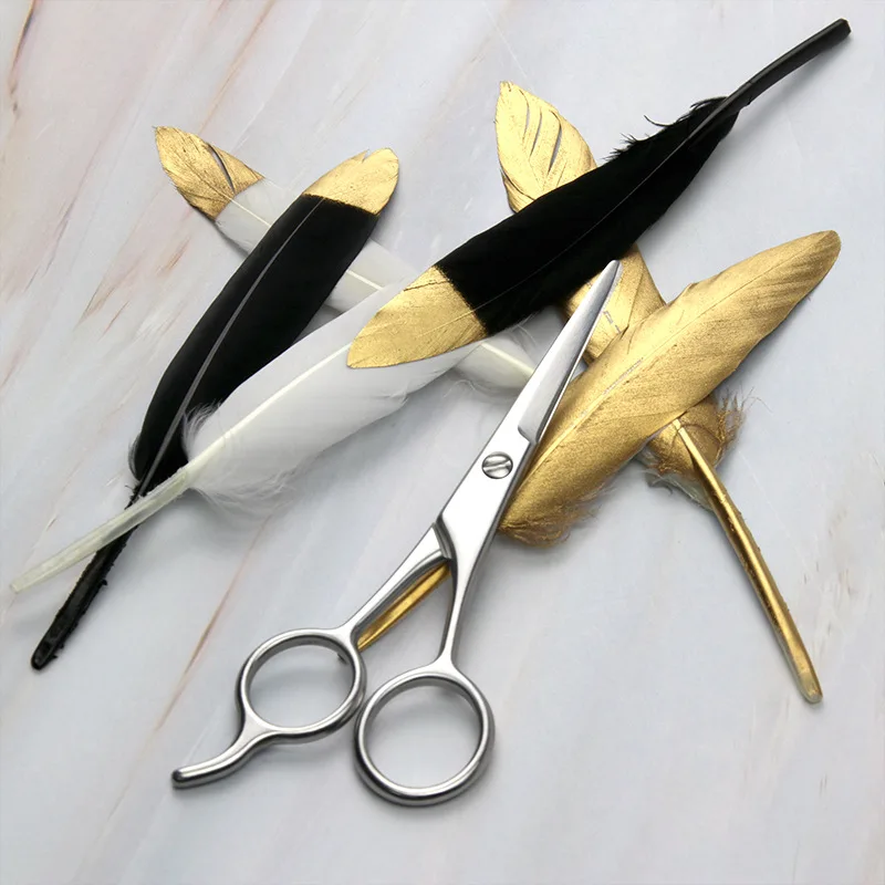 130MM Stainless Steel Eyebrow Eyelash Nose Hair Scissors Remover Makeup Tool Scissors Manicure Cuticle Remove Cutter Trimmer nose hair scissors eyebrow scissors stainless steel scissors manicure scissors facial hair scissors hair scissors beauty scissors