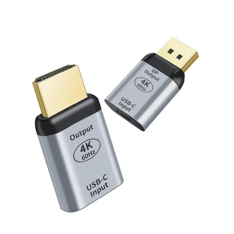 

Переходник с USB Type C «Мама» на HDMI-совместимый DP «папа», 4K, 60 Гц, USB C разъем, конвертер для ноутбука, соединитель