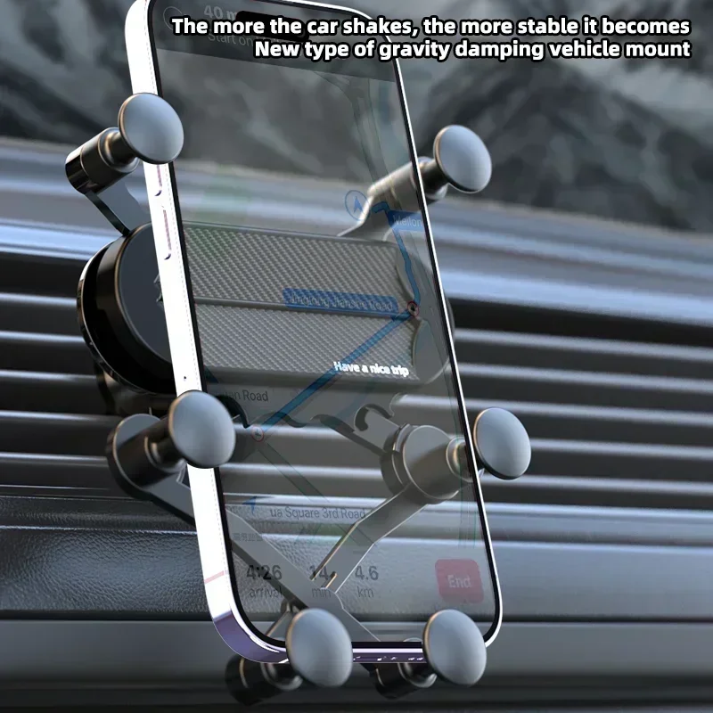 Universal Hands-Free Auto-Locking Car Vent Phone Holder