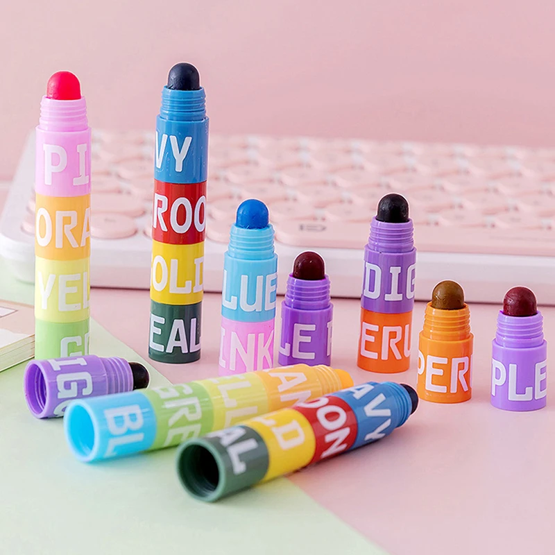 

Милая креативная многоцветная ручка, винтажная ручка для рисования, 6 цветов, Сращивание, хайлайтер, маркеры для подчеркивания и царапин