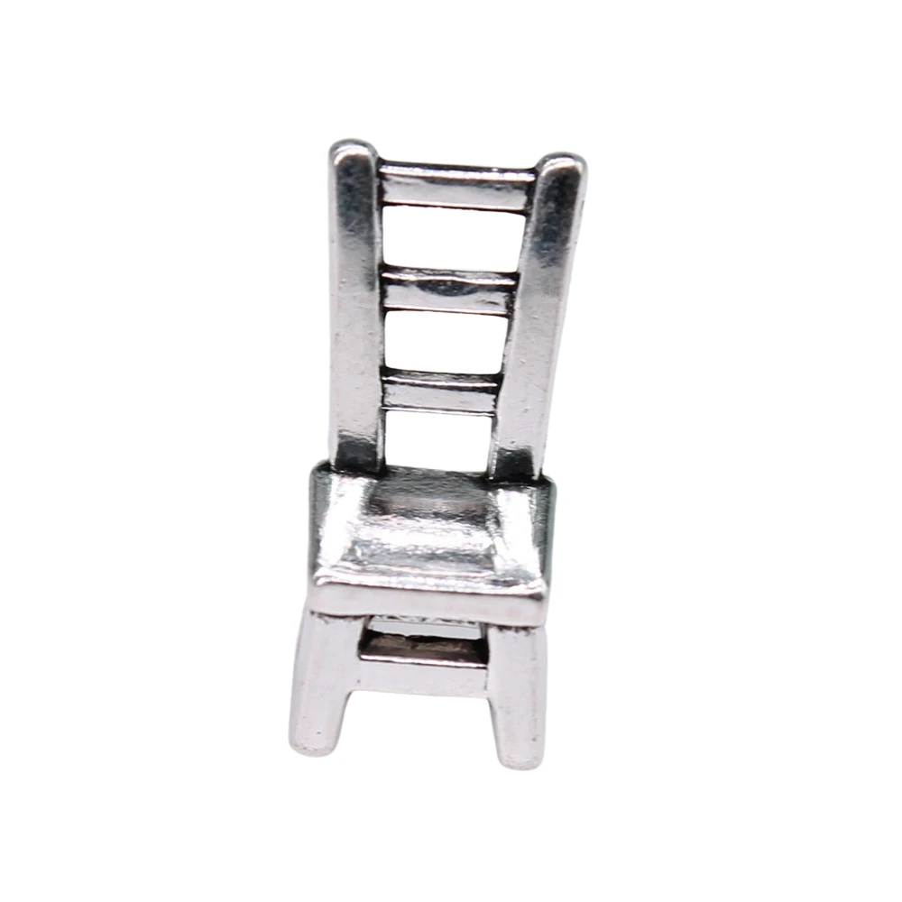 WYSIWYG 10pcs 17x7x6mm 3D 의자 매력 펜 던 트 쥬얼리 만들기 골동품 실버 컬러 3d의 자 펜 던 트 매력의 자
