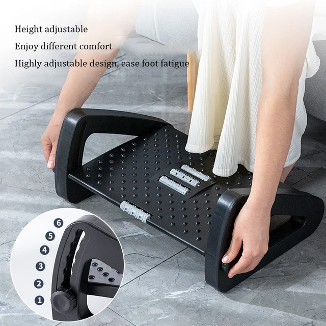 Foot Rest with Massage Surface Non Slip Foot Stool for Office Work Travel  Gaming Chair - AliExpress