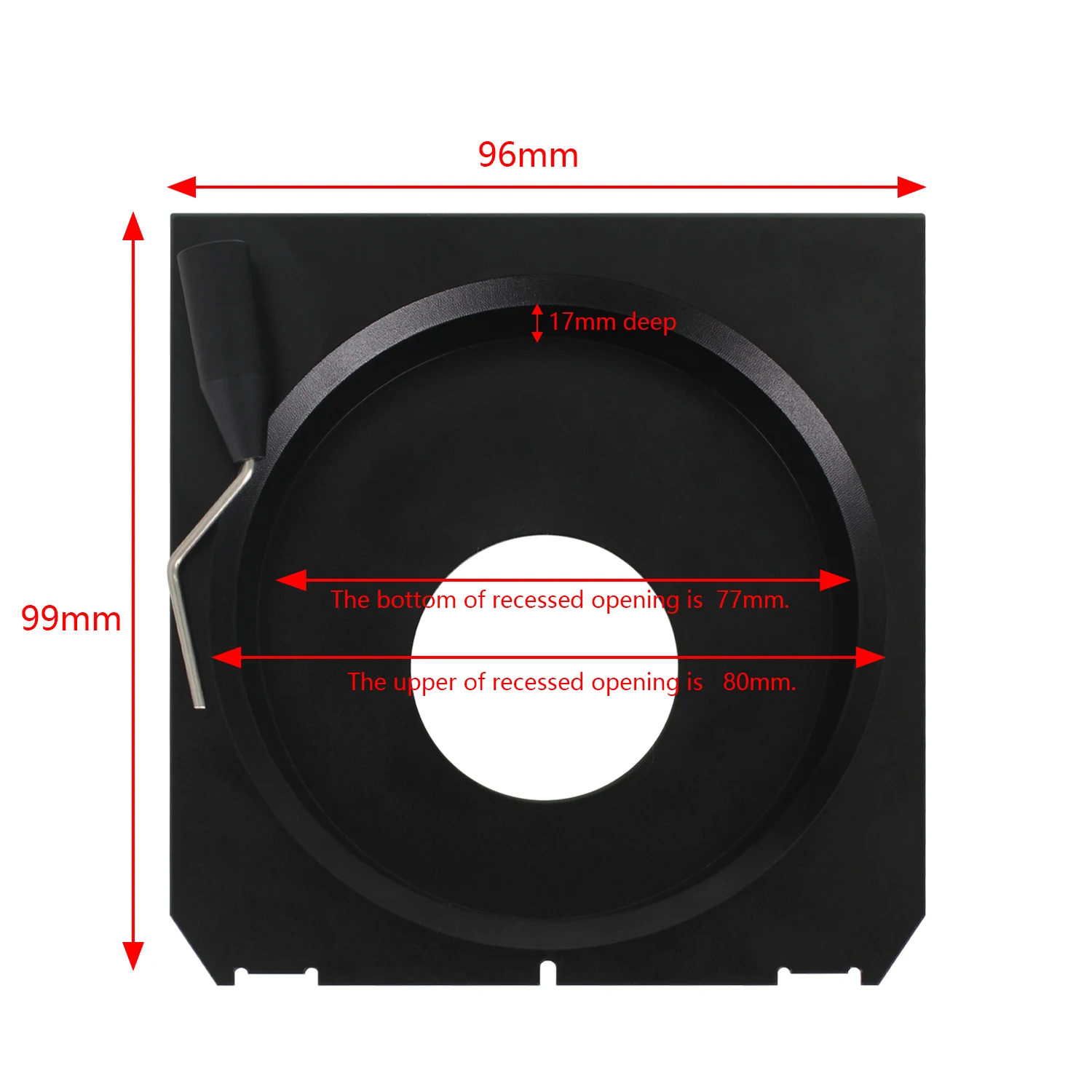 ※ ウィスタ リンホフ フジ レンズボード 95x95 実寸 97mm x97mm φ49mm sa6256 リンホフレンズボード- ウィスタ WISTA レンズボード No.0 TOYO