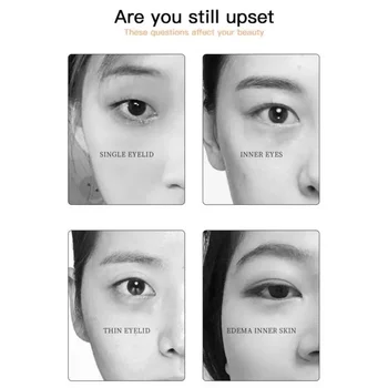 Heallor Natural Double Eyelid Styling Cream Big Eye Transparent Eyelid Glue Super Stretch Fold Lift Eyes Shaping Tools Eyes Make - Thumbnail 5