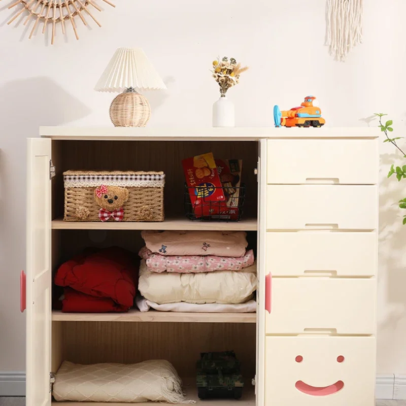Hangers Children's Wardrobes Clothes Dressers Mobile Storage Organizer Bedroom Cute Szafa Na Ubrania Modern Furniture CY50CW