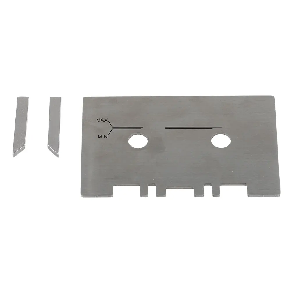Cassette Cauge Set Mechanical Alignment Metal Guide Set with 2pcs Check Bar Aluminum Alloy Easy To Install Sliver