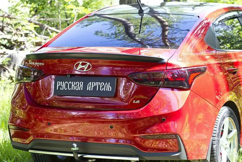 Лип спойлер солярис 2021 Лип спойлер солярис 2021