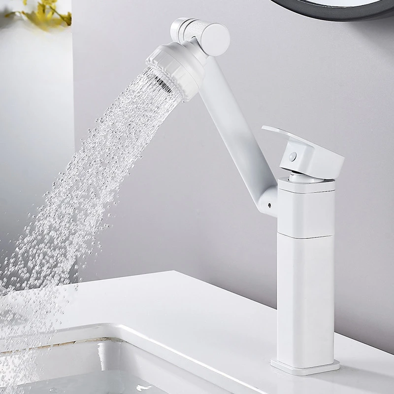Multifunction Bathroom White Basin Sink Faucet Hot Cold Gold  Mixer Crane Antique Bronze Universal Water Taps