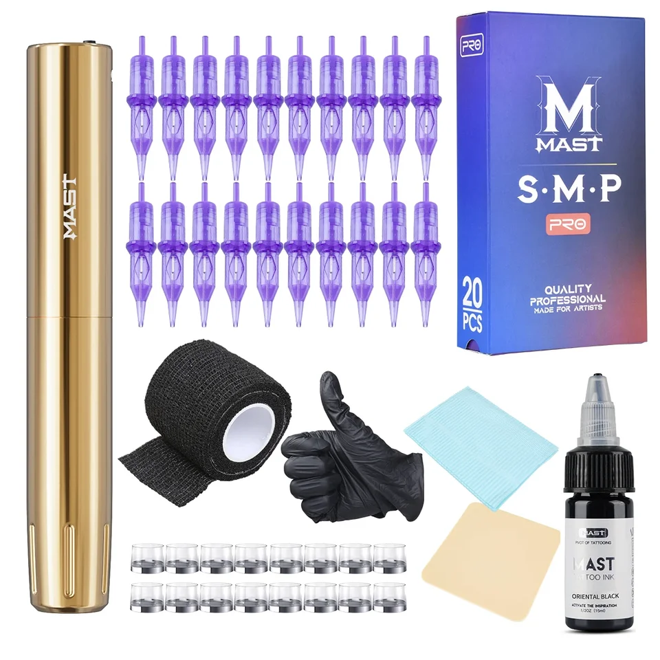 MAST Y22 タトゥーマシン 黒 MAST Y22 プロワイヤレスタトゥー