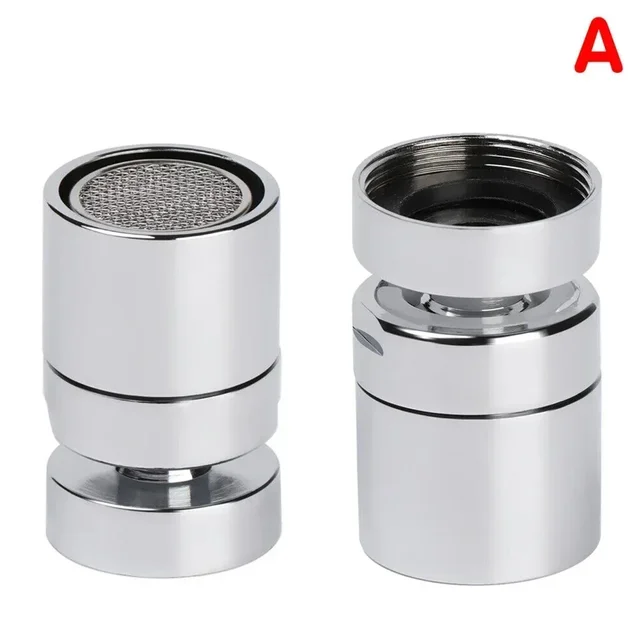 360-Degree Rotate Water Faucet Aerator 2024 New 24/22mm Adjustable Sprayer Filter Water Saving Nozzle Bathroom Faucet Connector 3