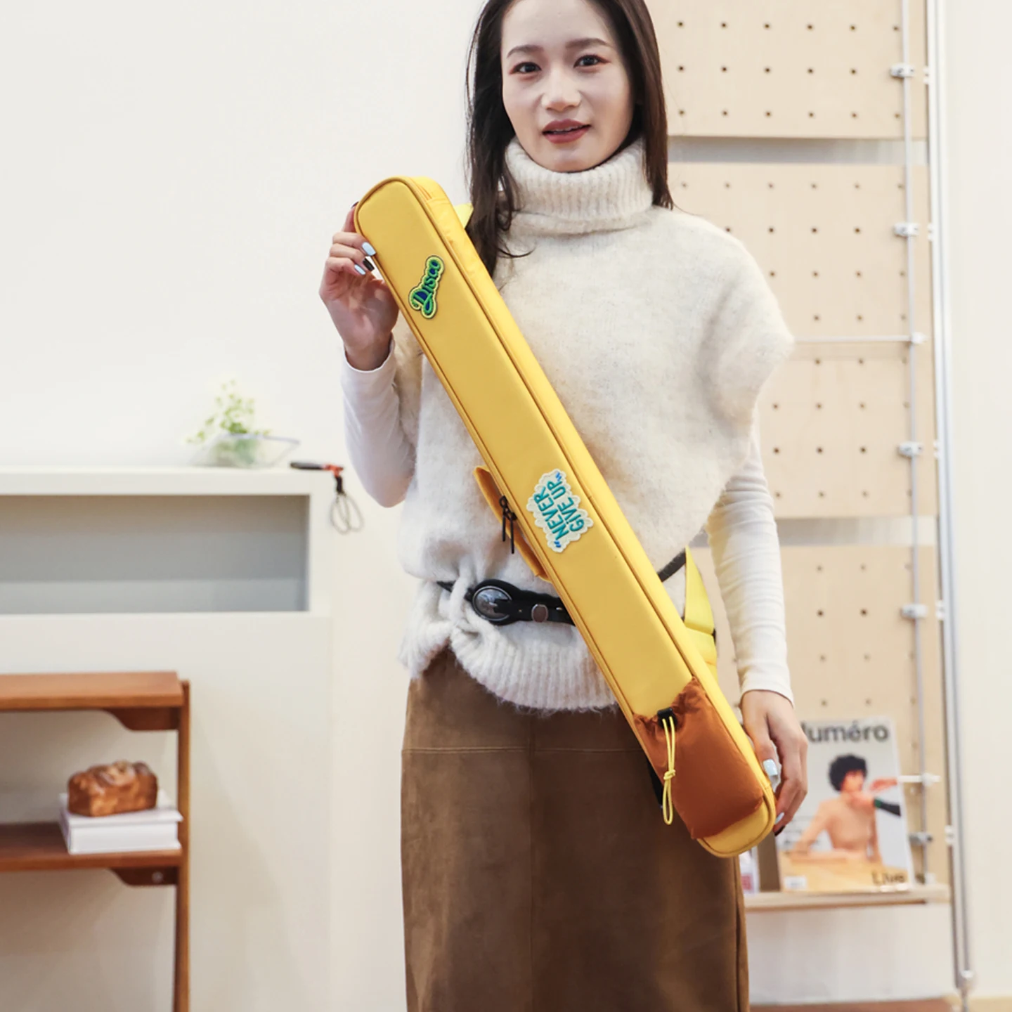 Ranloesa 두꺼운 대나무 플루트 케이스 어깨끈 휴대용 가방 2개 또는 4개 플루트 보관용 기타 피아노 액세서리