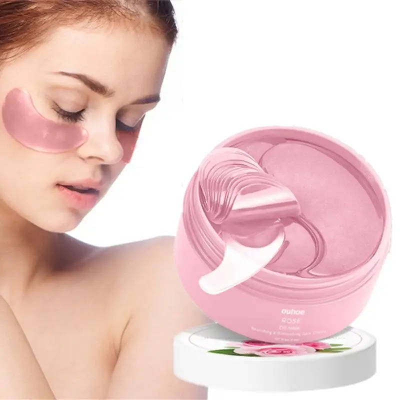 

2-60Pcs Pink Rose Eye Patches Eye Mask Desalises Eye Fine-grained Eye Bag Dark Circle Moisturizing Firming Eye Skin Care Product