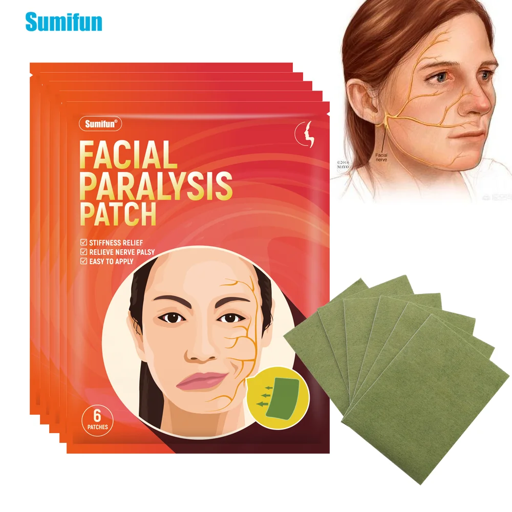 

6/18/30Pcs Sumifun Facial Paralysis Treat Patch Face Neuritis Nerve Palsy Soothing Sticker Beauty Health Care Medical Plaster