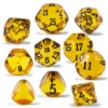 10 Pieces Odd Numbered Polyhedral Dice Set D3-D25,  Odd Number Dice Set Includes D3, D5, D7, D9, D11, D13, D15, D17, D19, D25 1