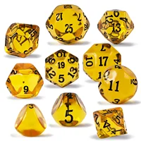 10 Pieces Odd Numbered Polyhedral Dice Set D3-D25,  Odd Number Dice Set Includes D3, D5, D7, D9, D11, D13, D15, D17, D19, D25 1