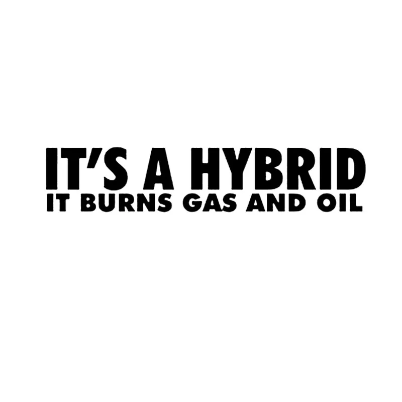 Eco-Friendly 20cm Offroad Vehicle Decal - It's A Hybrid Design