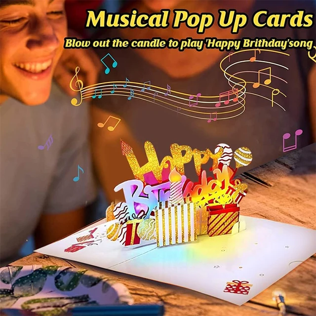 Light&Music Pop Up Birthday Card 2