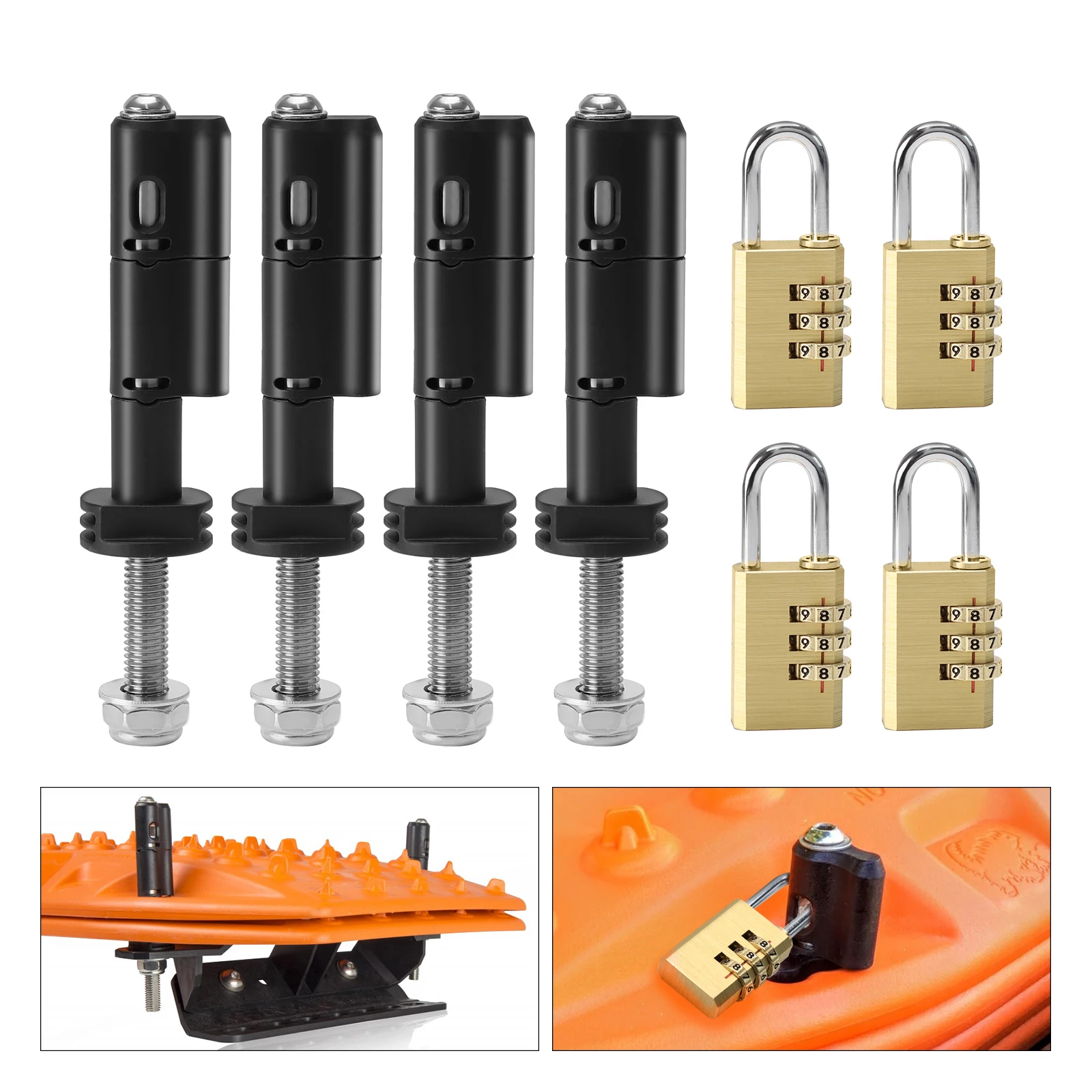Drawbar Mounting Pin Kit 4PCS Stable Performance Durable Reliable Easy Installation Without Password Lock for MaxTrax Driftboard