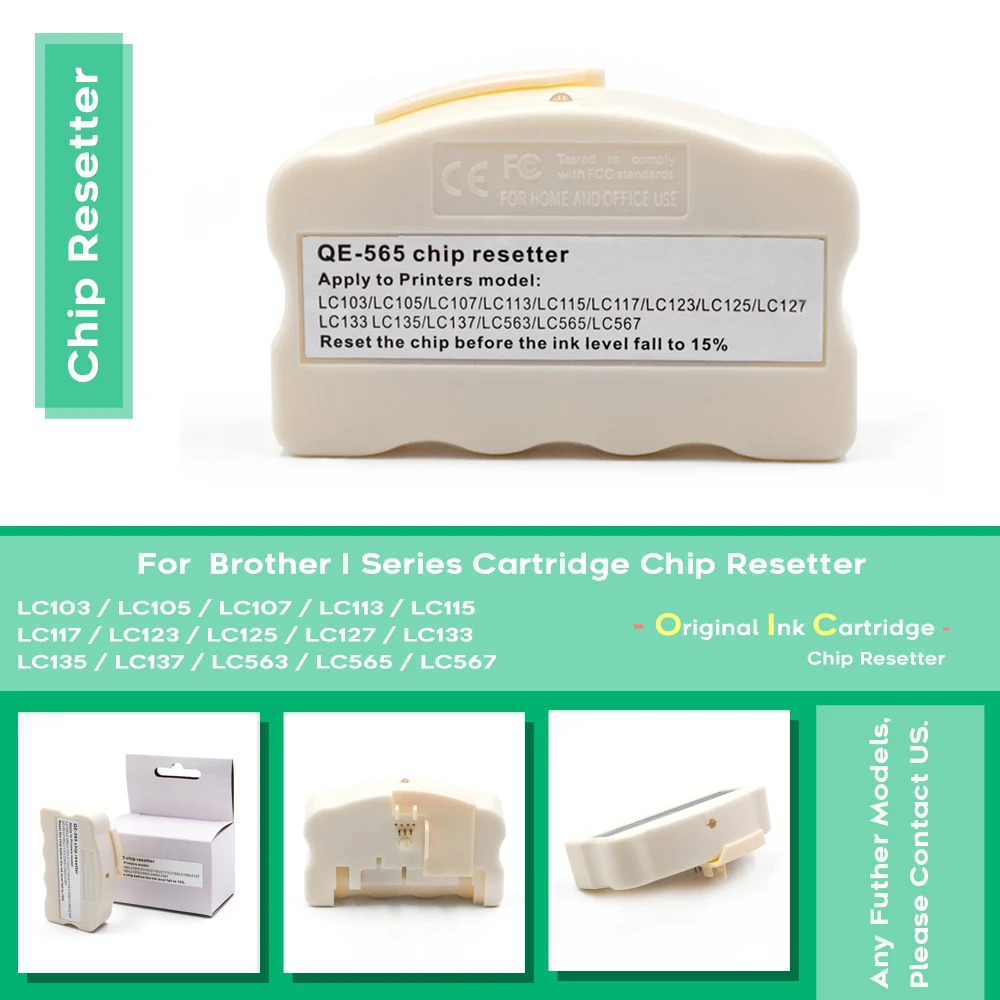 Original ink Cartridge Chip Reset For Brother LC101 LC103 LC105 LC107 LC109