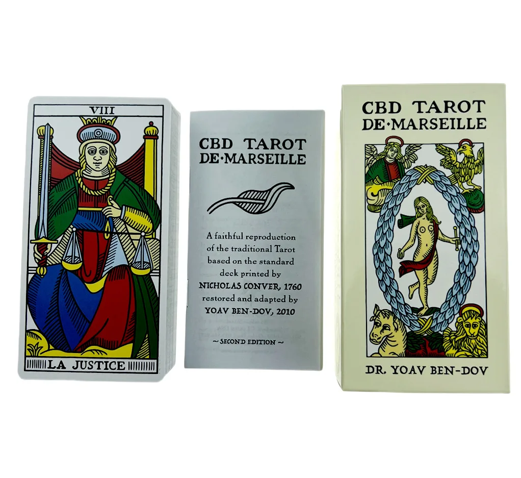 🃏 Marseille Tarot Deck – Classic 78-Card Divination Set (12x6.5cm, English Edition) 2