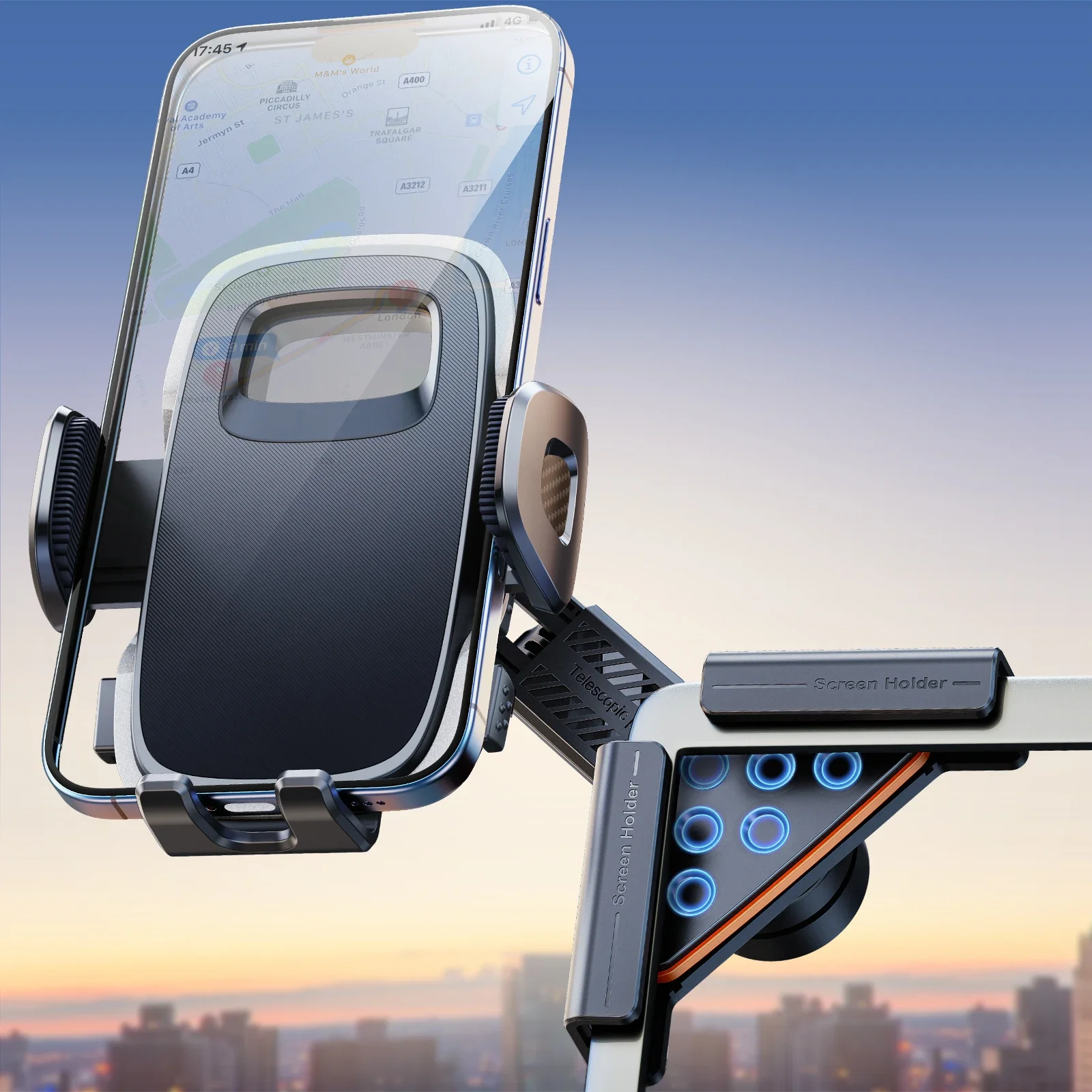 Eary Car Phone Mount 360°Adjustable for Tesla Model Y Accessories Phone Holder for Tesla Model 3/Y Screen for iPhone 17 16 15 14
