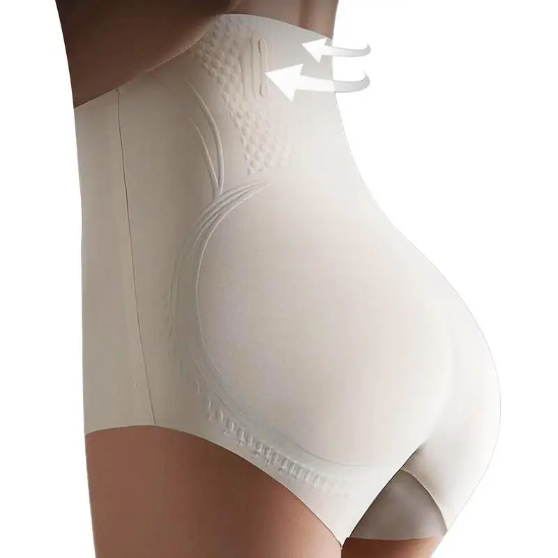 

Panty Shapewear Body Shaper High Waisted Shaping Panties Ice Silk Ion Tummy Control Shorts Seamless Breathable Soft For Clubs