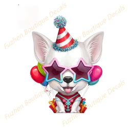 Fuzhen – décalcomanies de Boutique, accessoires extérieurs pour Chihuahua, autocollants de voiture d'anniversaire, à la mode, drôles, décor d'ordinateur portable, Windows 