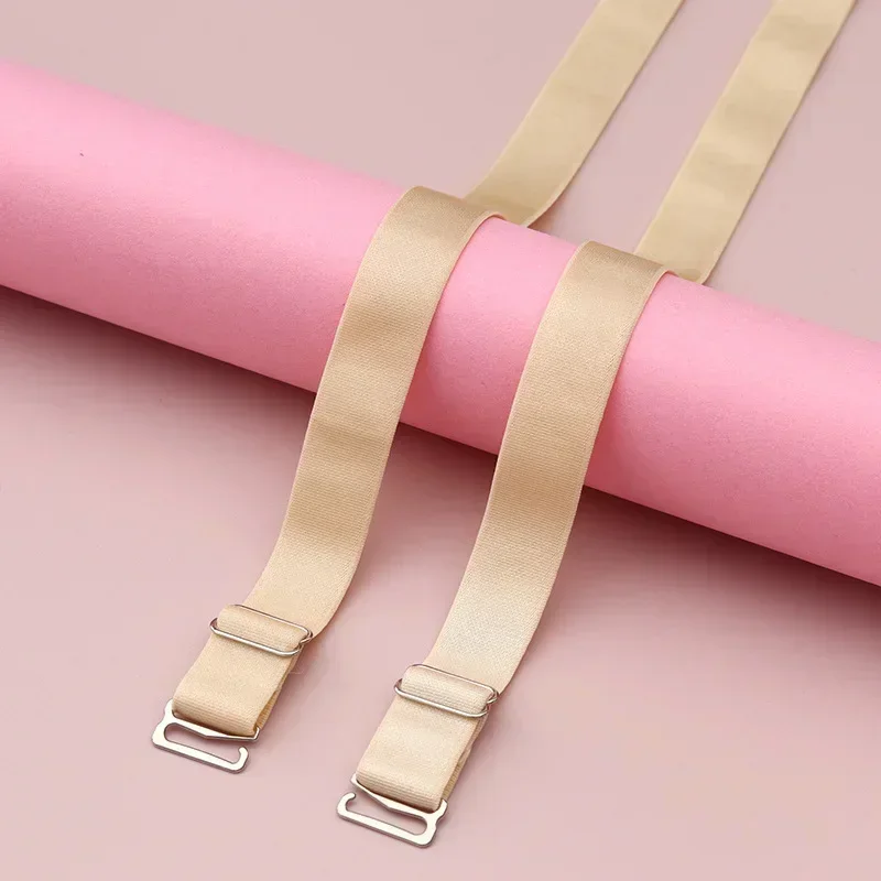 Bra Straps 3pcs Shoulder Adjustable High Elastic with Metal Adjustment Buckle Underwear Replacement