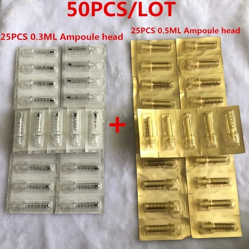 Monouso 0.3 Ml Fiala Sterile Testa Siringa Ago Ad Alta Pressione Per Pistola Ialuron Penna Ialuronica Labbra Iniezione Antirughe