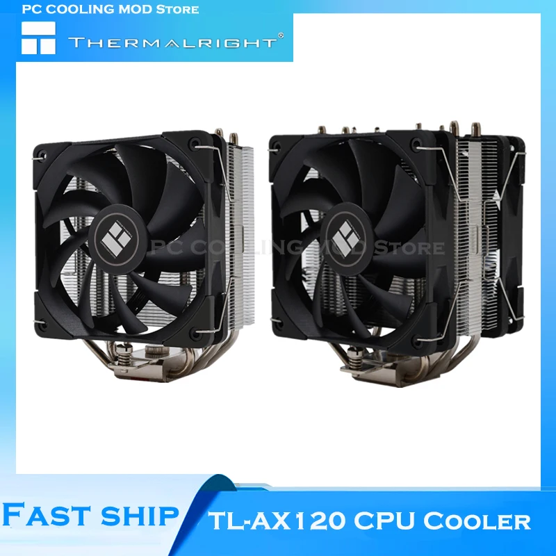

Thermalright PWM Tower Desktop CPU Cooler 120mm Fan Radiator For Intel 115x 2011 2066 2100 LGA1700 AMD AM4,TL-AX120