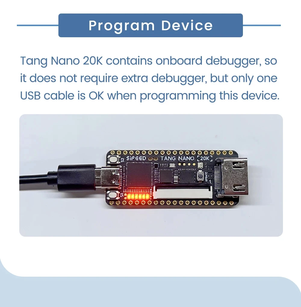 Sipeed Tang Nano 20K Development Board RISC-V Linux Retro Game Player GW2AR-LV18