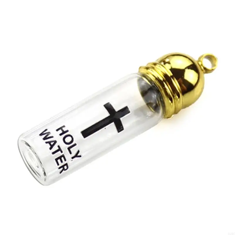62KC Glass Holy Water Bottle With Lid Praying Bottle for Religious Ceremonies Gift