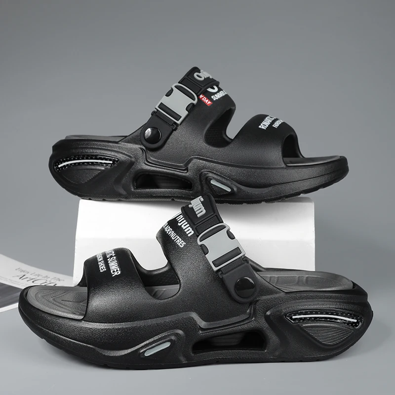 صنادل صيفية للرجال، شباشب خارجية مريحة للشاطئ، قبا...