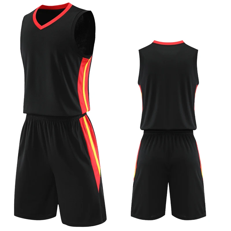 

Custom Basketball Uniforms Sets Men Vest Training Jerseys Shorts Breathable Mesh Club College Team Quick Dry Sportsuits