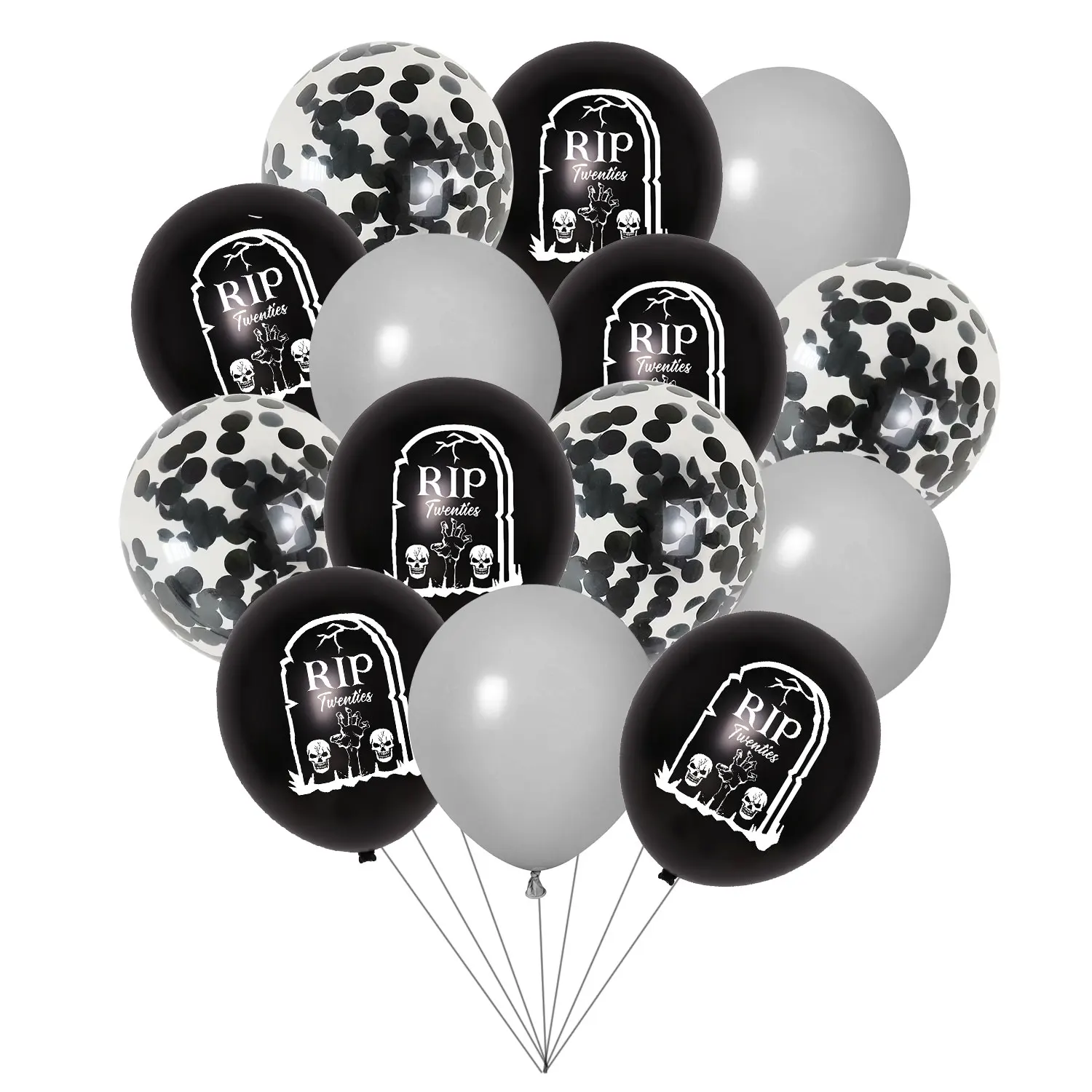 Globos de 30 piezas para decoración, suministros para fiestas de 30  cumpleaños, funerarias, 30